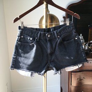 levi's 505 cutoffs - black - W30